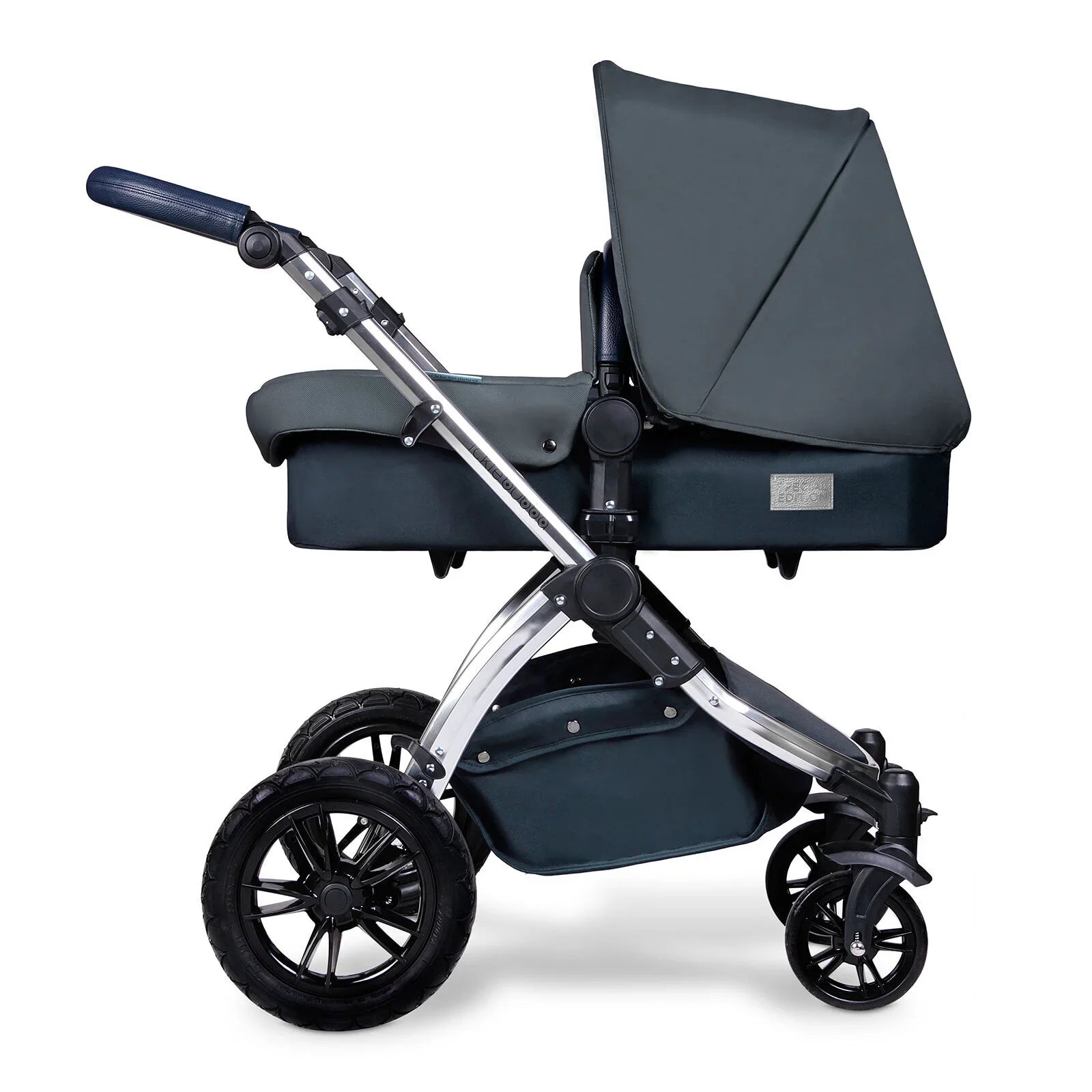 Ickle Bubba Stomp V4 2-in-1 Carrycot & Pushchair - Chrome/Blueberry/Blueberry