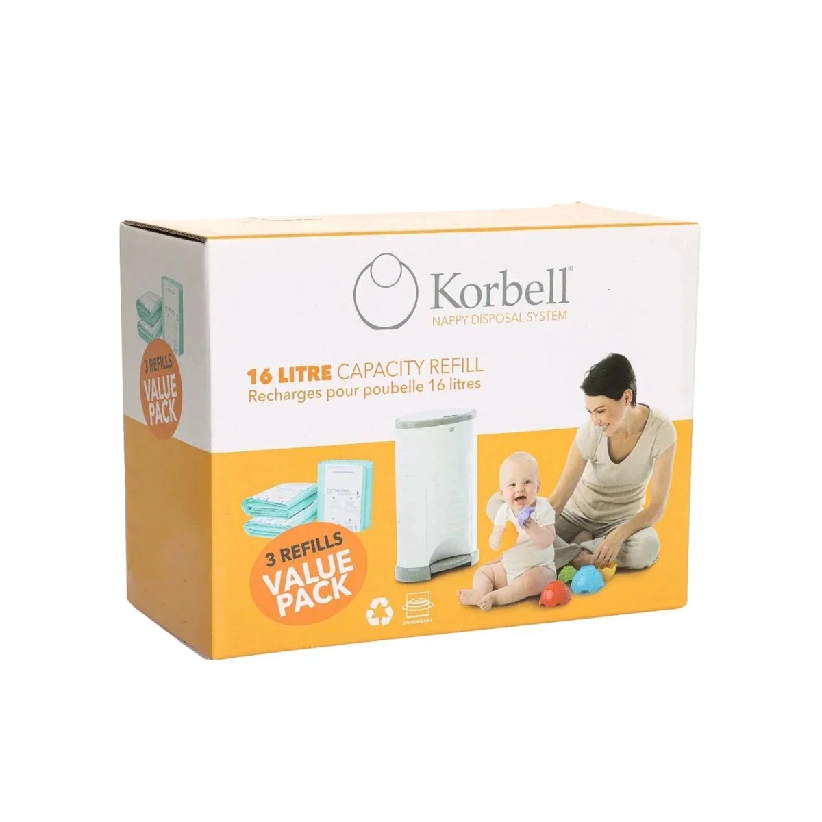 Korbell Nappy Bag 3x495 pcs