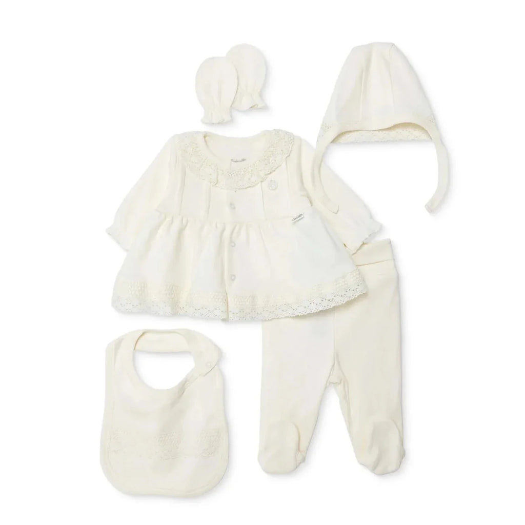 Bebetto 5 Piece Frill Neck Baby Hospital Bag Set (Newborn)