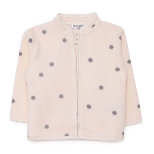 HelloBaby Polar Cardigan - Ecru Printed