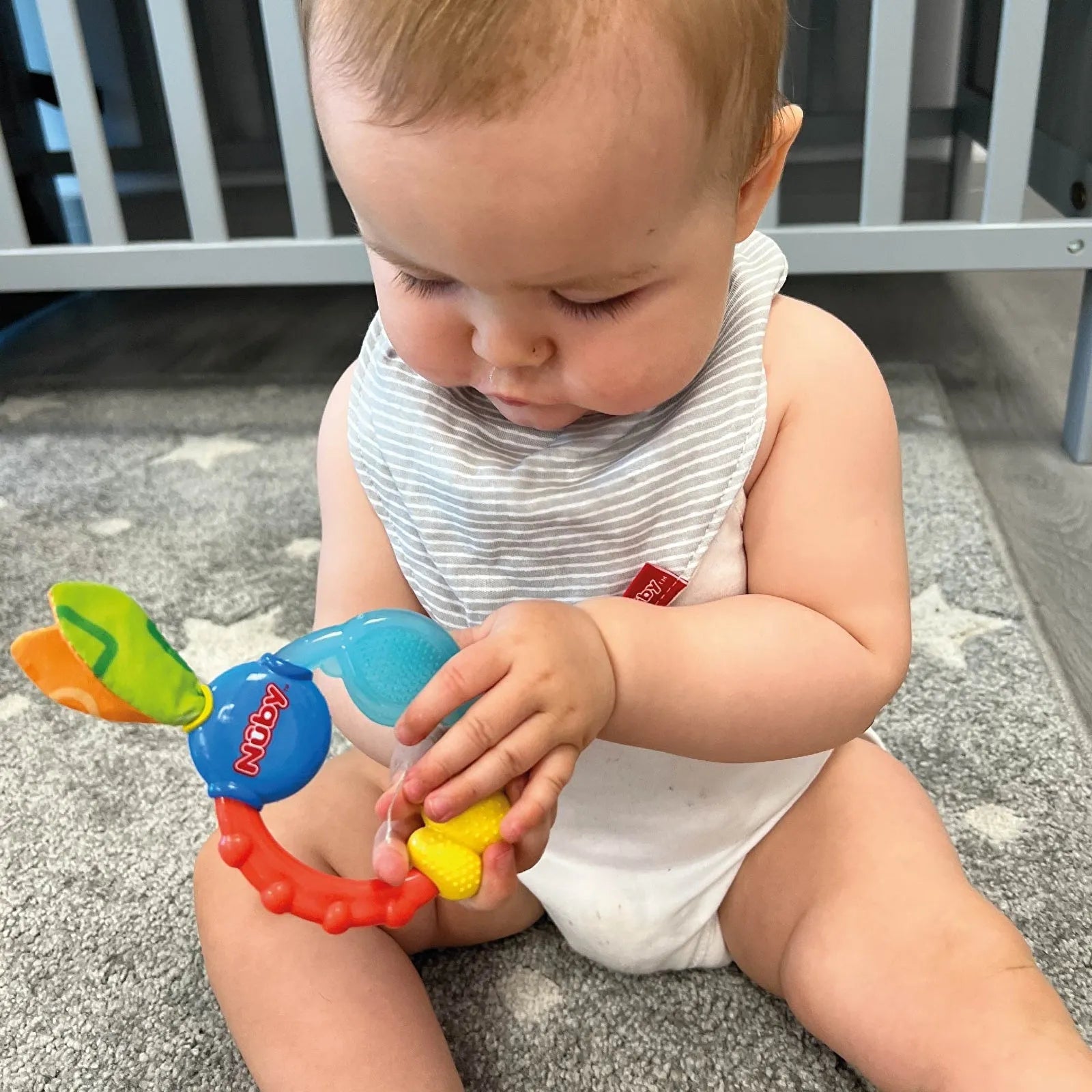 Nuby Wacky Teething Ring - Multicolour