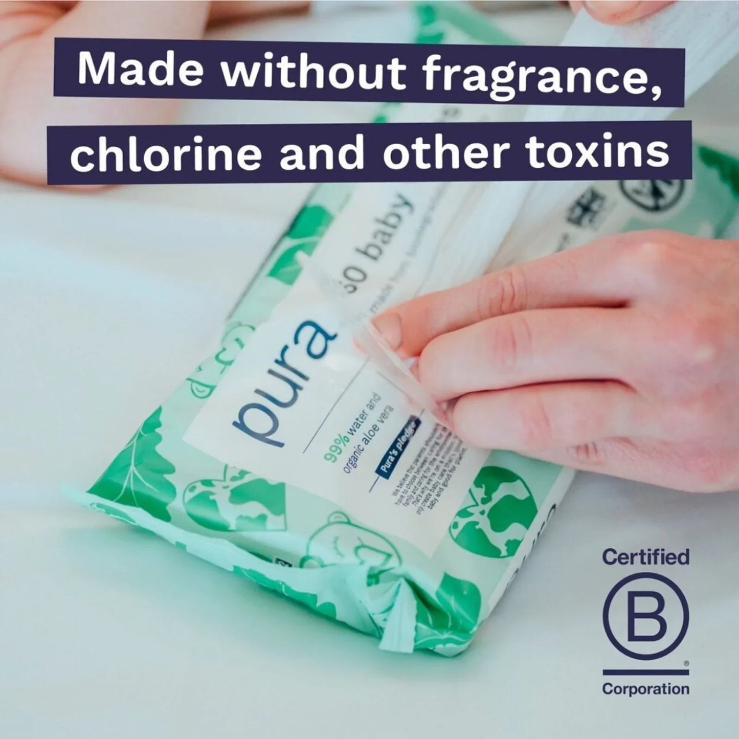 Pura Baby Wipes 3x60 pcs