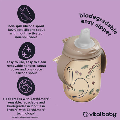 Vital Baby Easy Sipper Children's Cup 350ml - Natural Stone