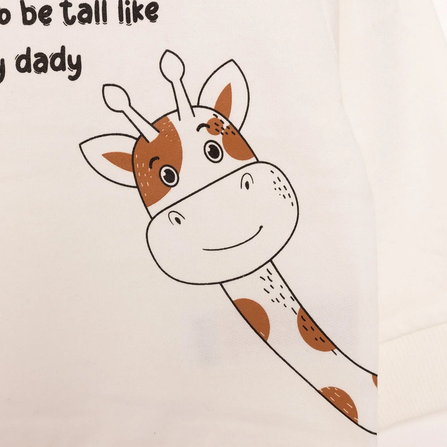 HelloBaby Baby Boy Basic Giraffe Printed Sweatshirt - Ecru