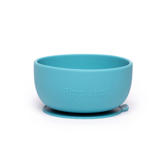 Pippeta Silicone Suction Bowl - Aqua Blue