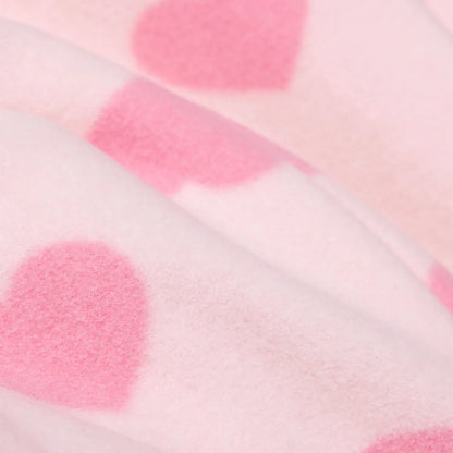 HelloBaby Newborn Polar Footed Jumpsuit - Pink Printed