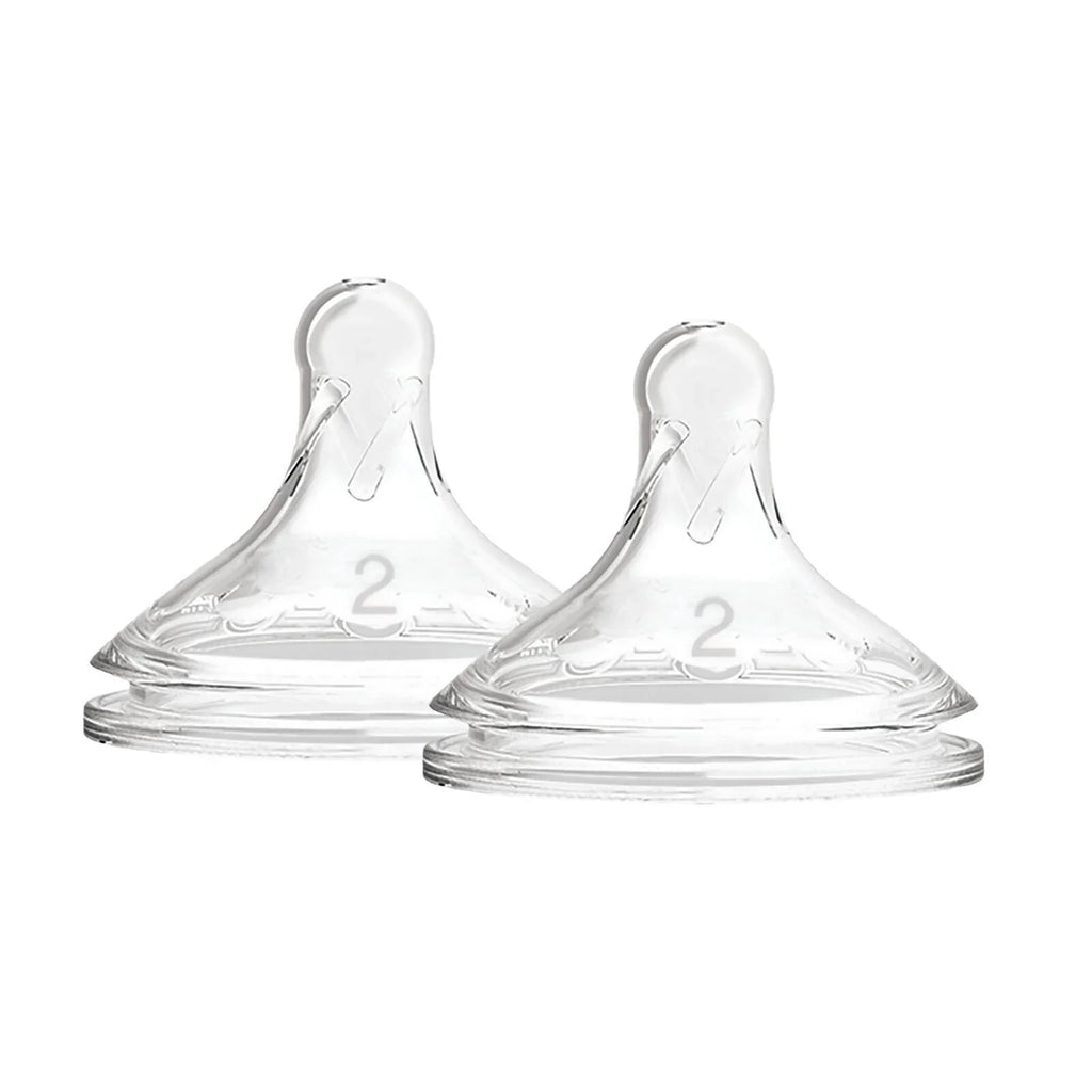 Dr. Brown's Options+ Baby Bottle Teats Level 2 Wide Neck 3+ months Pack of 2
