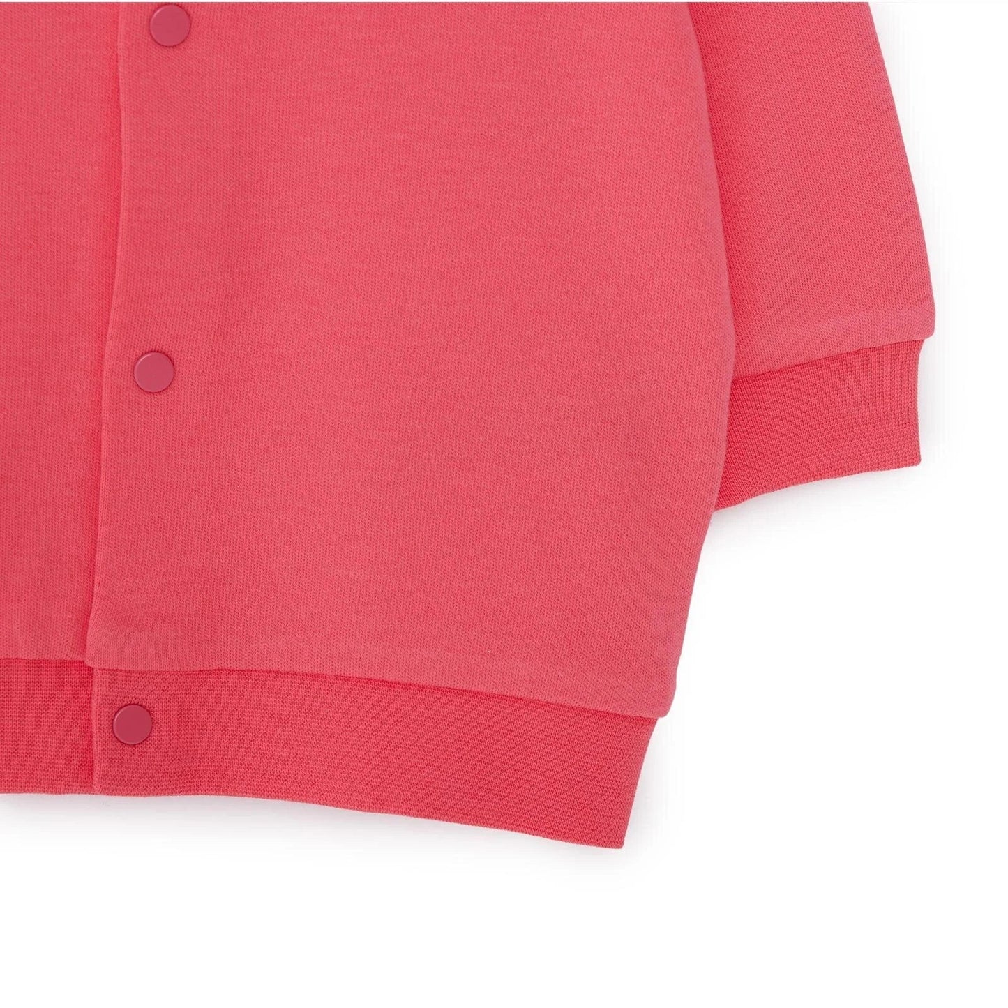 HelloBaby Basic Rib Cardigan - Dark Pink
