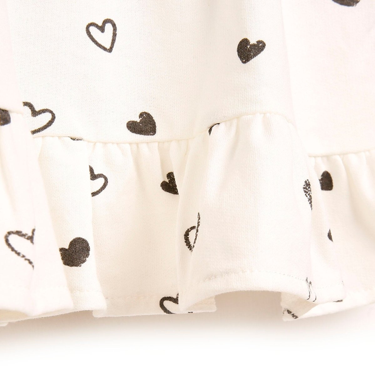 HelloBaby Basic Baby Girl Heart Printed - Beige