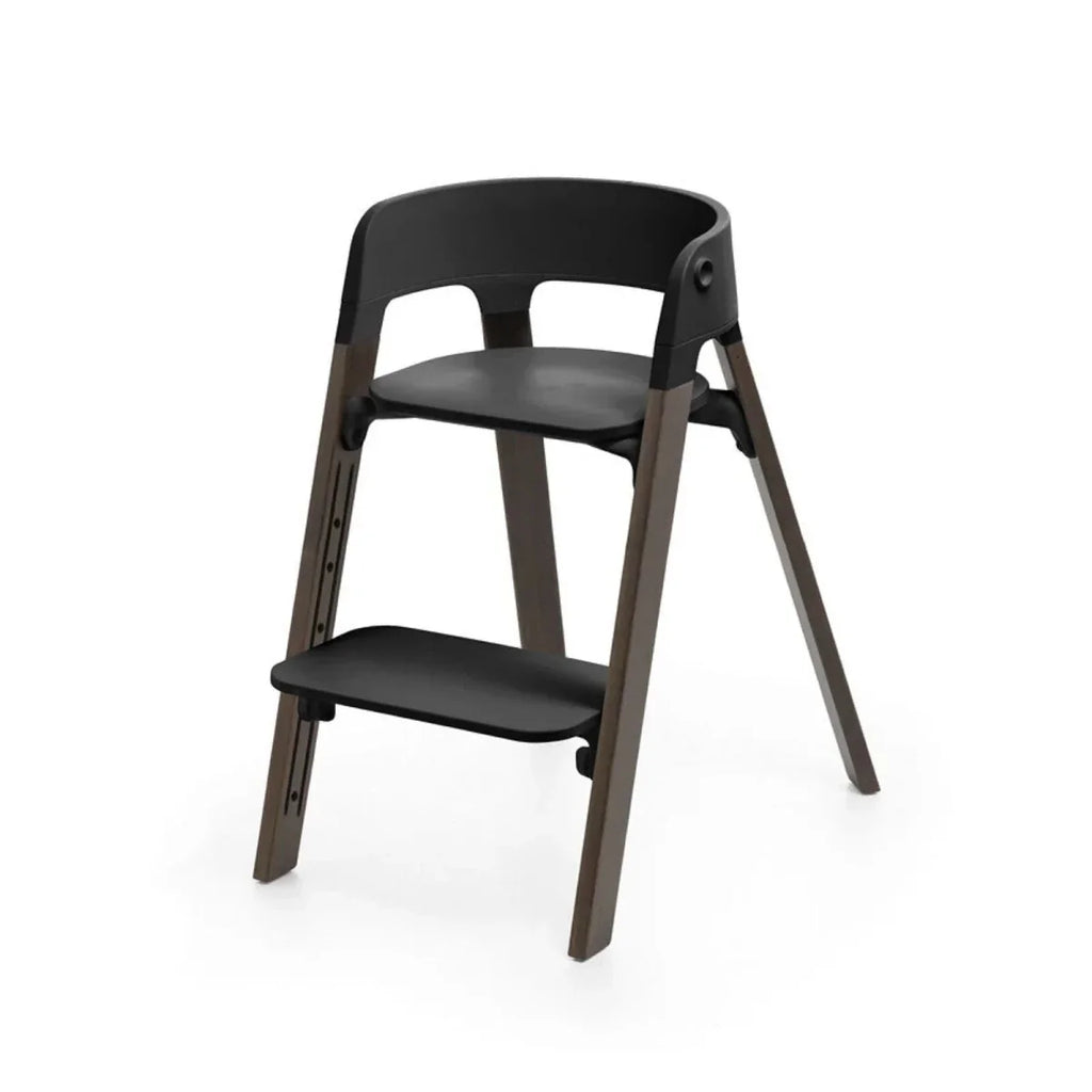 Stokke Steps Highchair - Black/Warm Brown