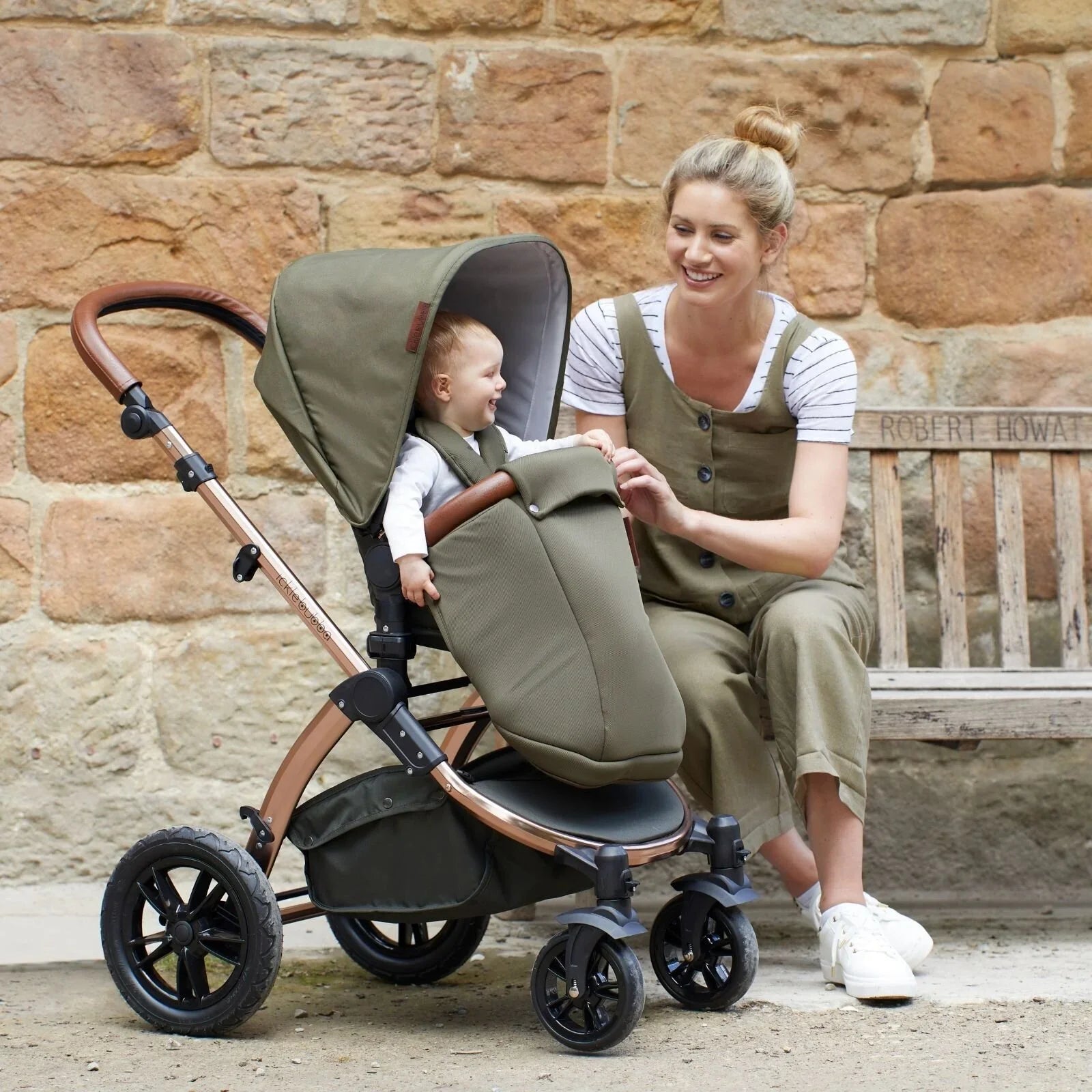 Ickle Bubba Stomp V4 2-in-1 Carrycot & Pushchair - Chrome/Blueberry/Blueberry