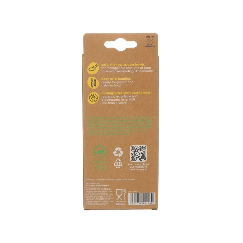 Vital Baby Nourish Start Weaning Spoons Natural Pack of 5
