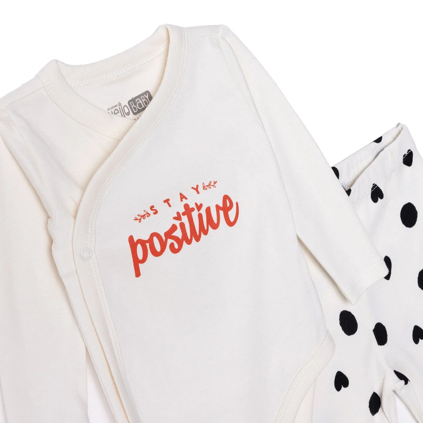 HelloBaby Newborn Body-Footed Bottom - Ecru