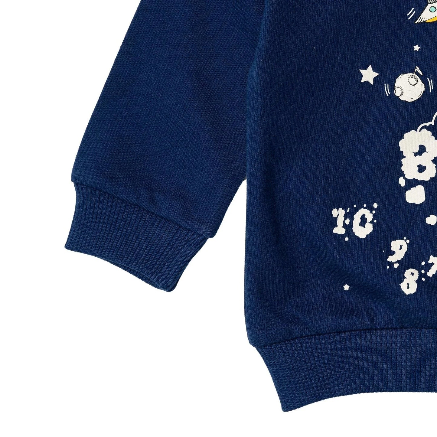 HelloBaby Basic Baby Boy Sweatshirt - Navy Blue