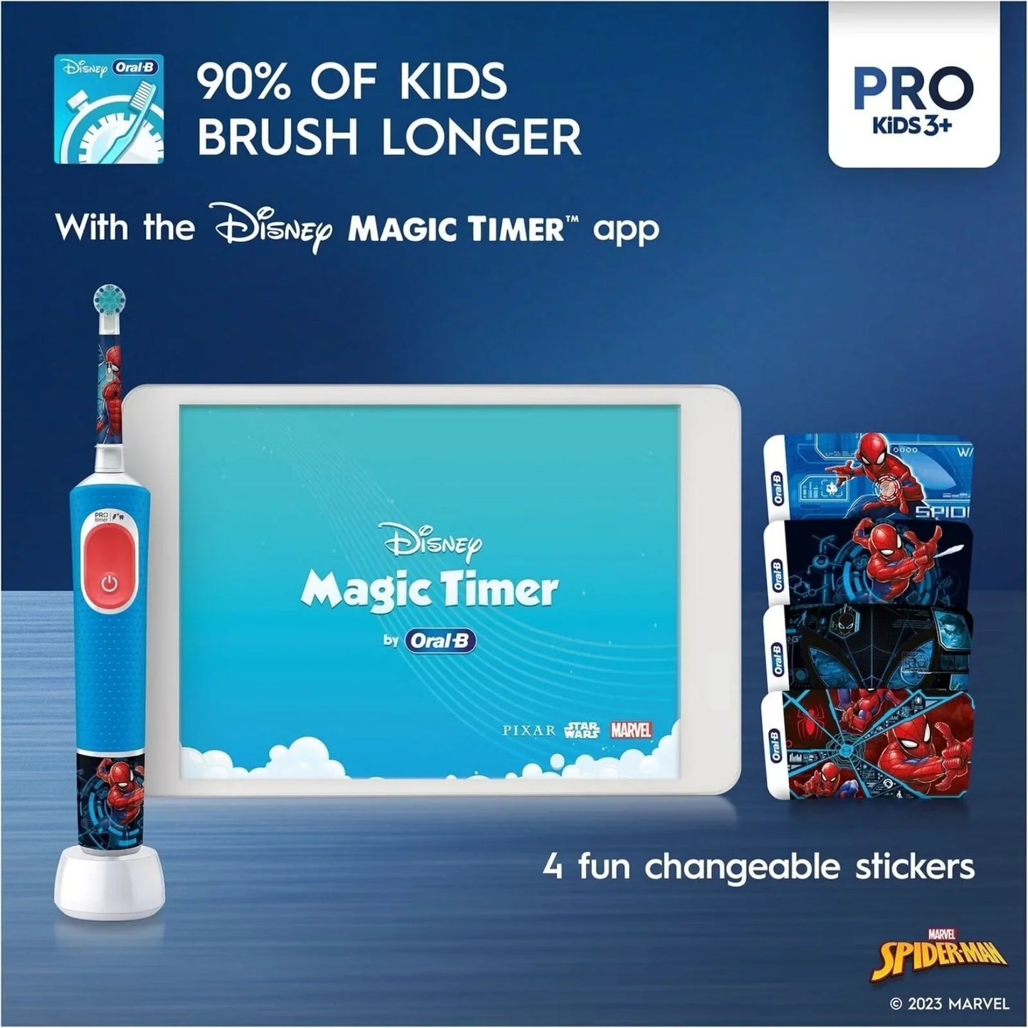 Oral-B Vitality Pro Kids Electric Toothbrush - Spider-Man