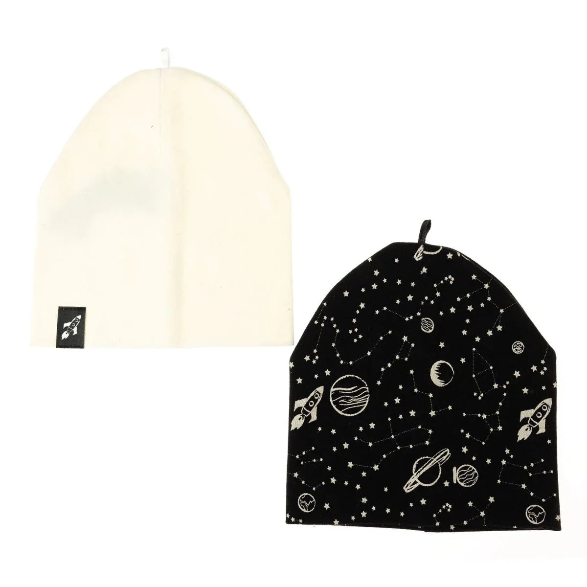 Little Plane Boys 2-Pack Hat Space - Black