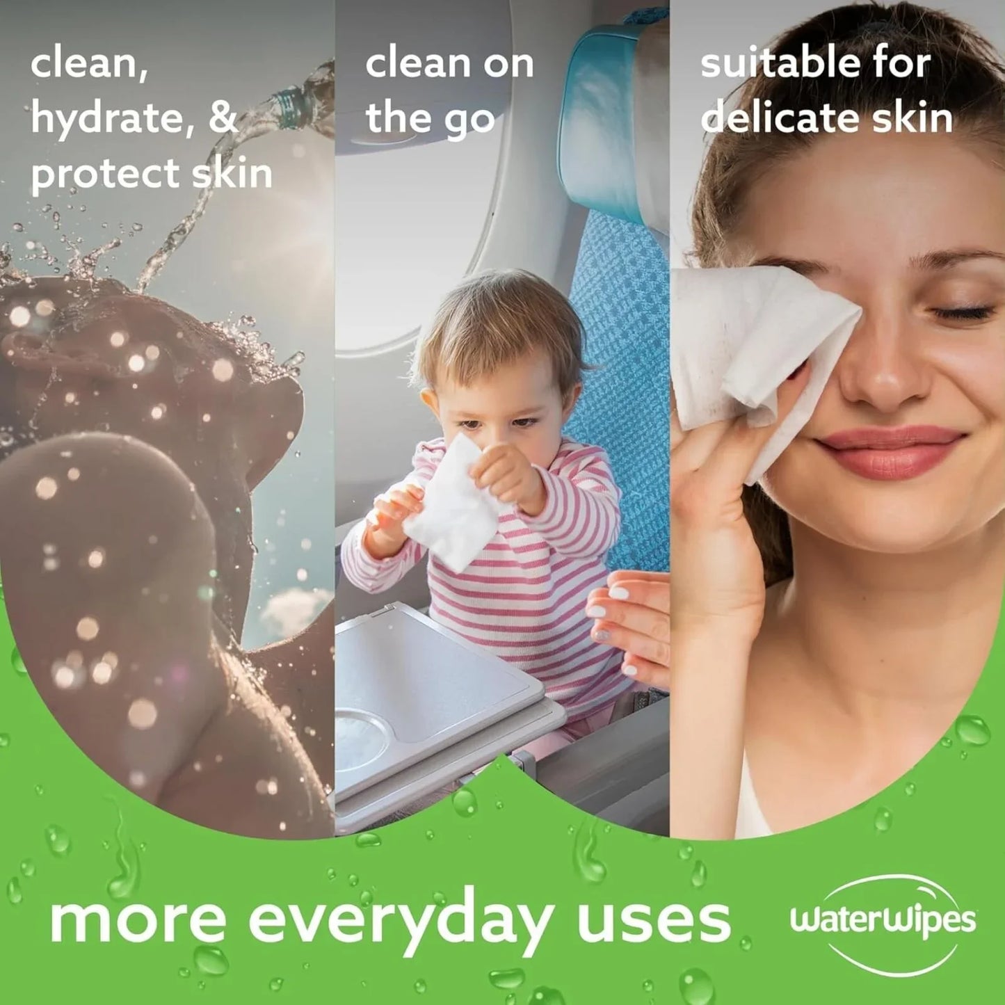 WaterWipes Hydrating Wipes 60 pcs
