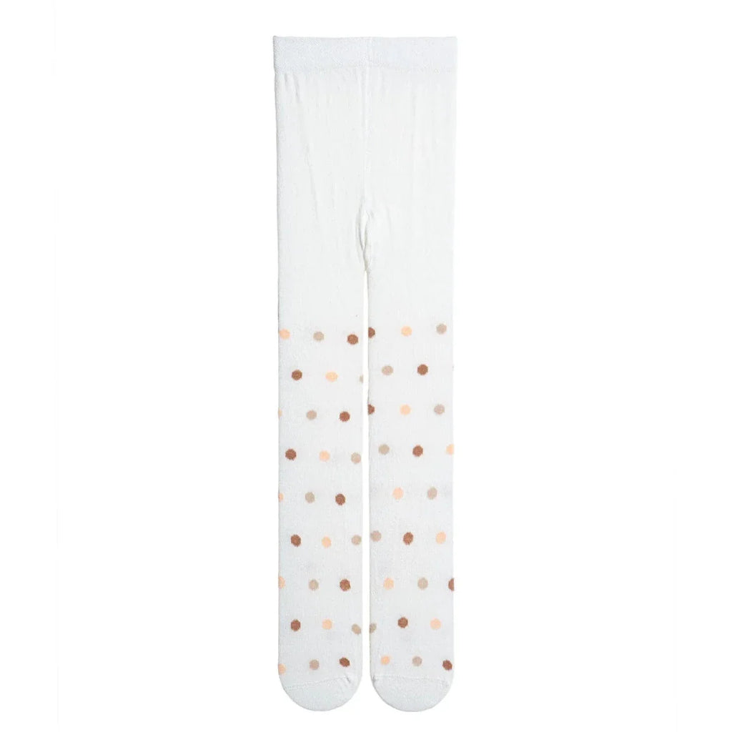 HelloBaby Girls Tights Polka Dot Print - Beige