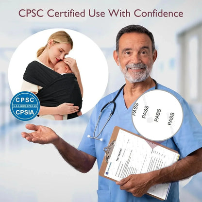 Momcozy Baby Wrap Carrier - Black