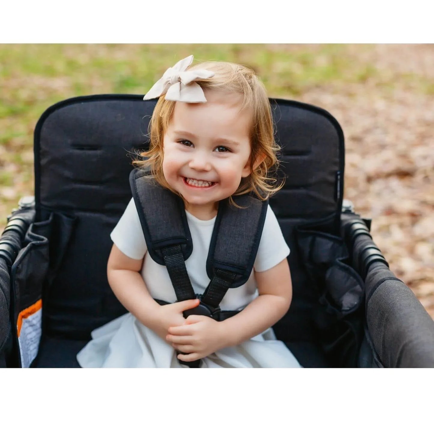W4 Luxe Quad Stroller Wagon - Volcanic Black