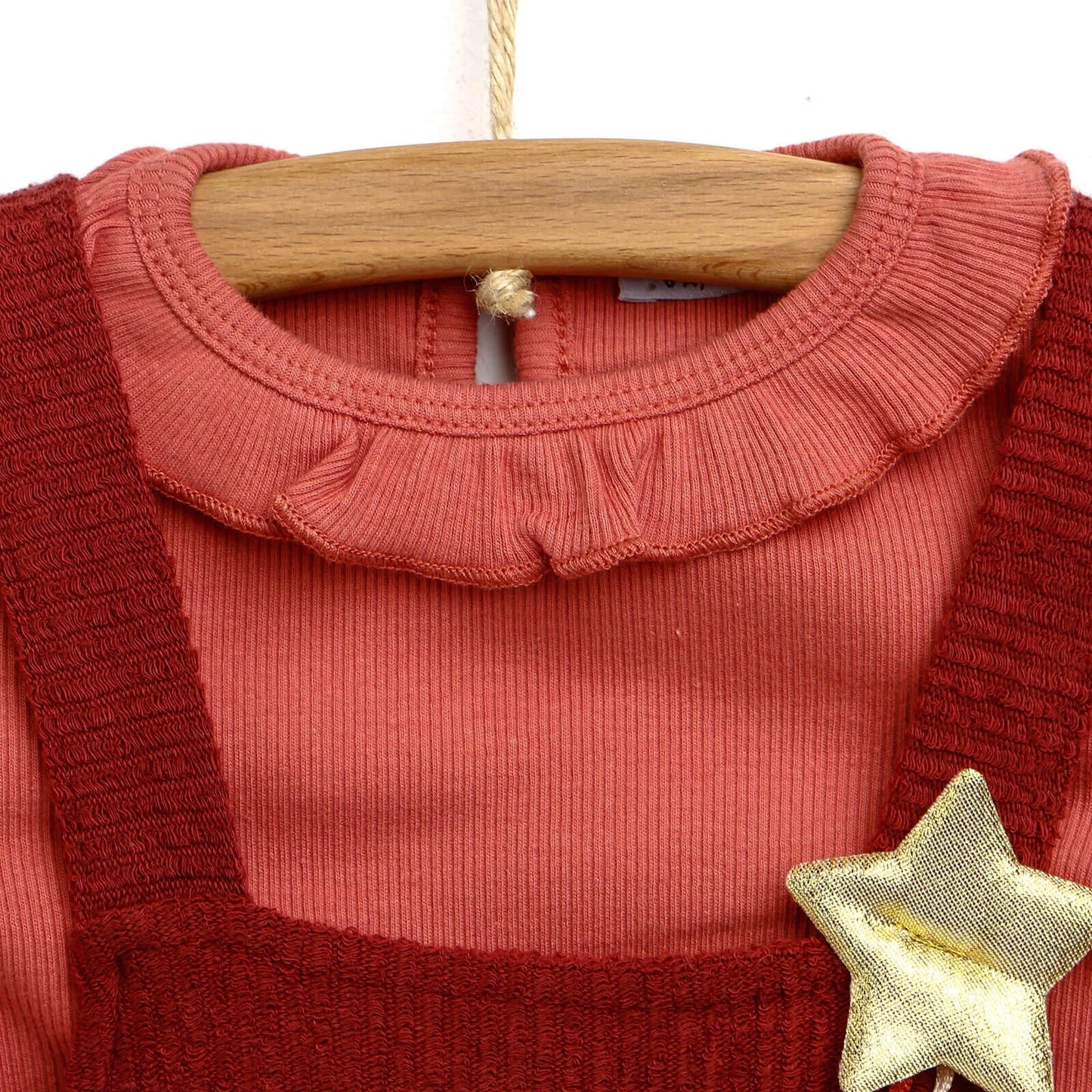 HelloBaby Overall Shorts-Sweatshirt - Pink