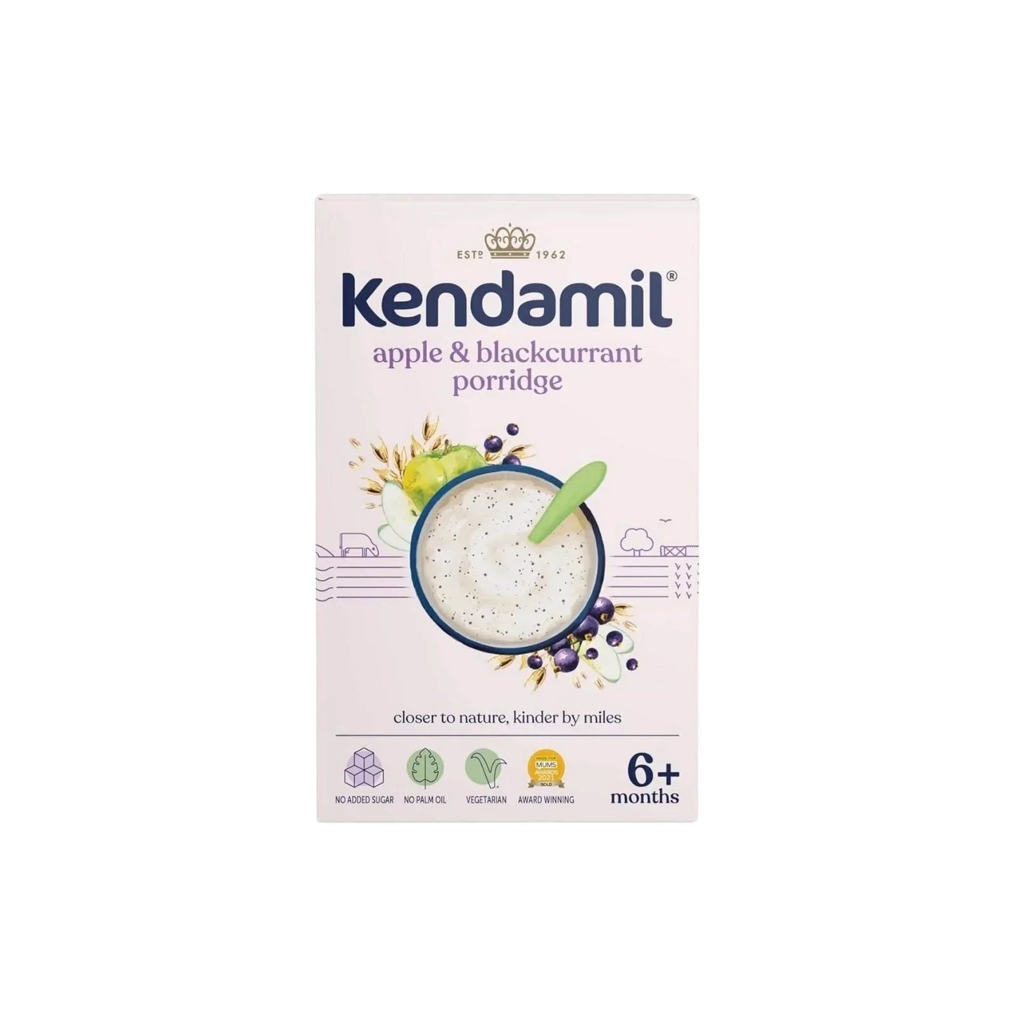 Kendamil Apple & Blackcurrant Porridge 6+ months 150g