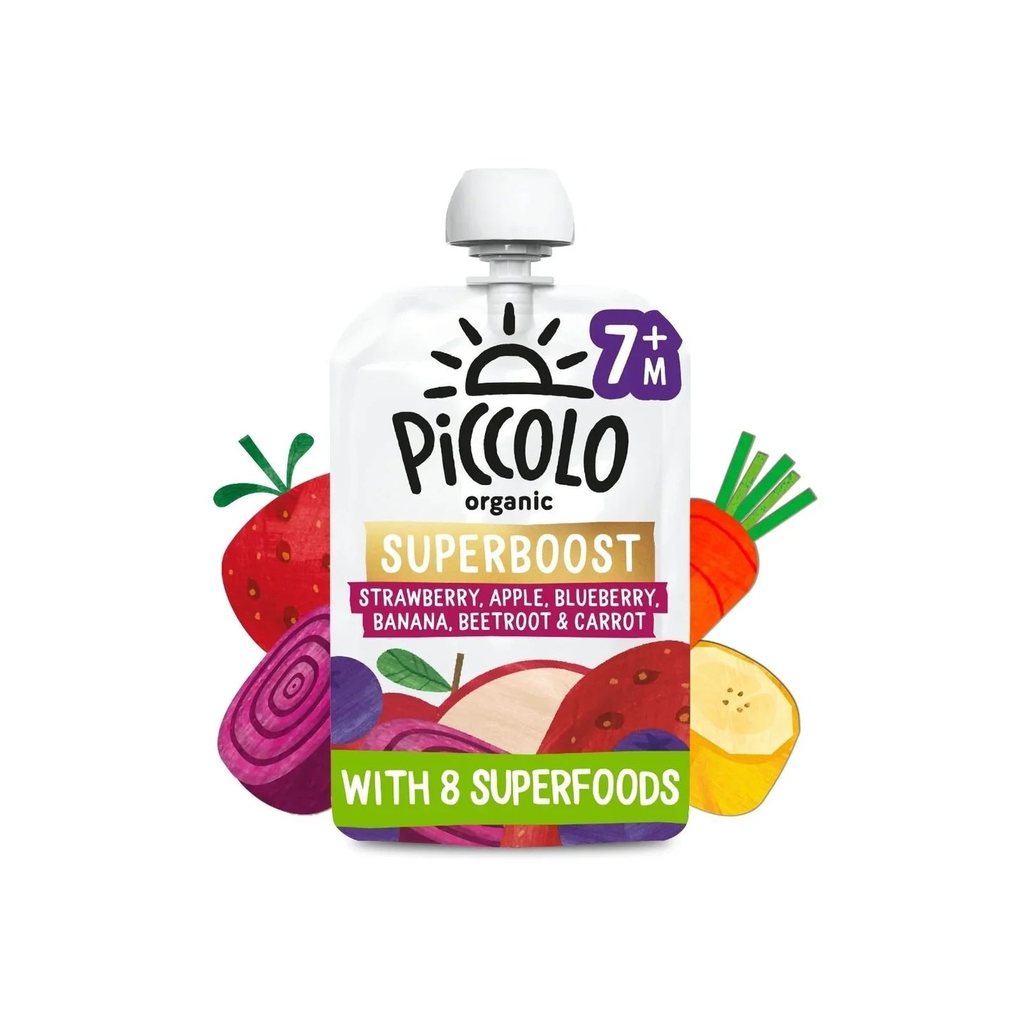 Piccolo Organic Berry & Beets Superboost 100g
