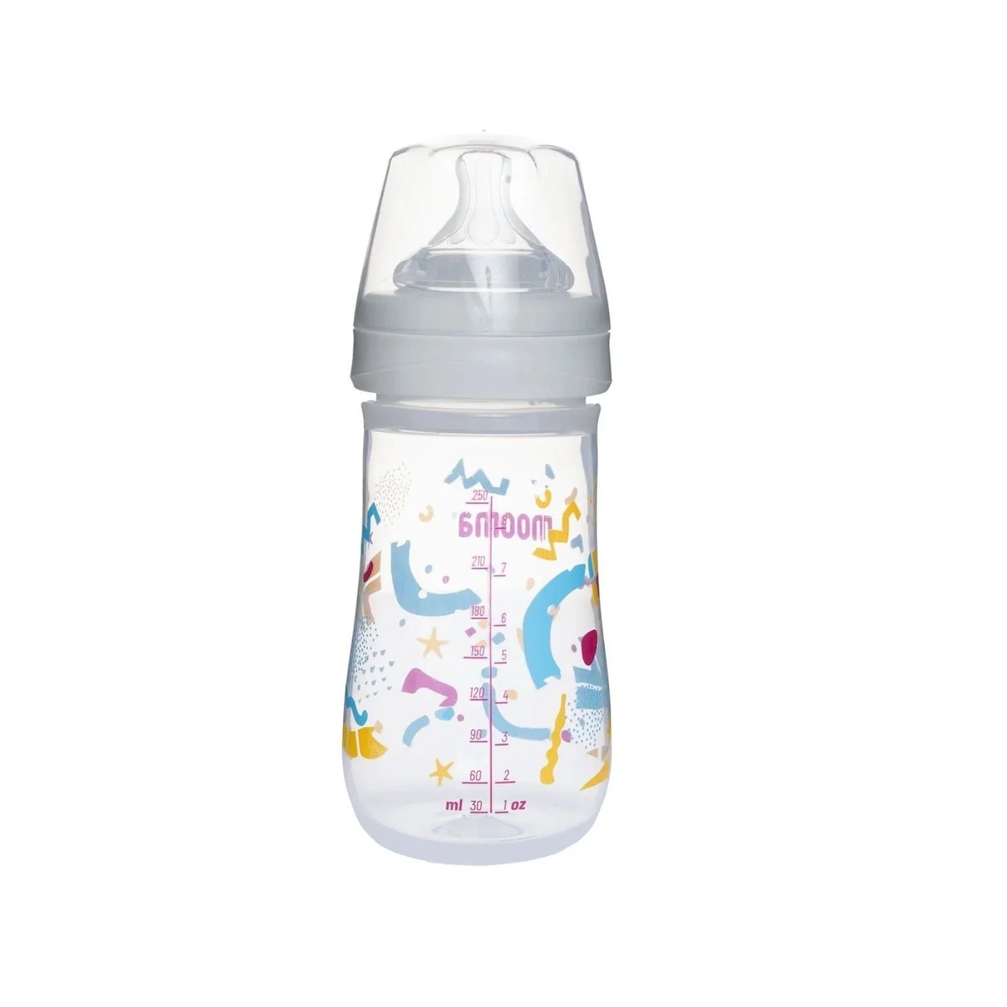 Mooma Neeko Bottle Medium Flow 6-18 months 250ml - Confetti