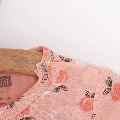 HelloBaby Baby Girl Short Sleeve Bodysuit 2 pcs - Pink