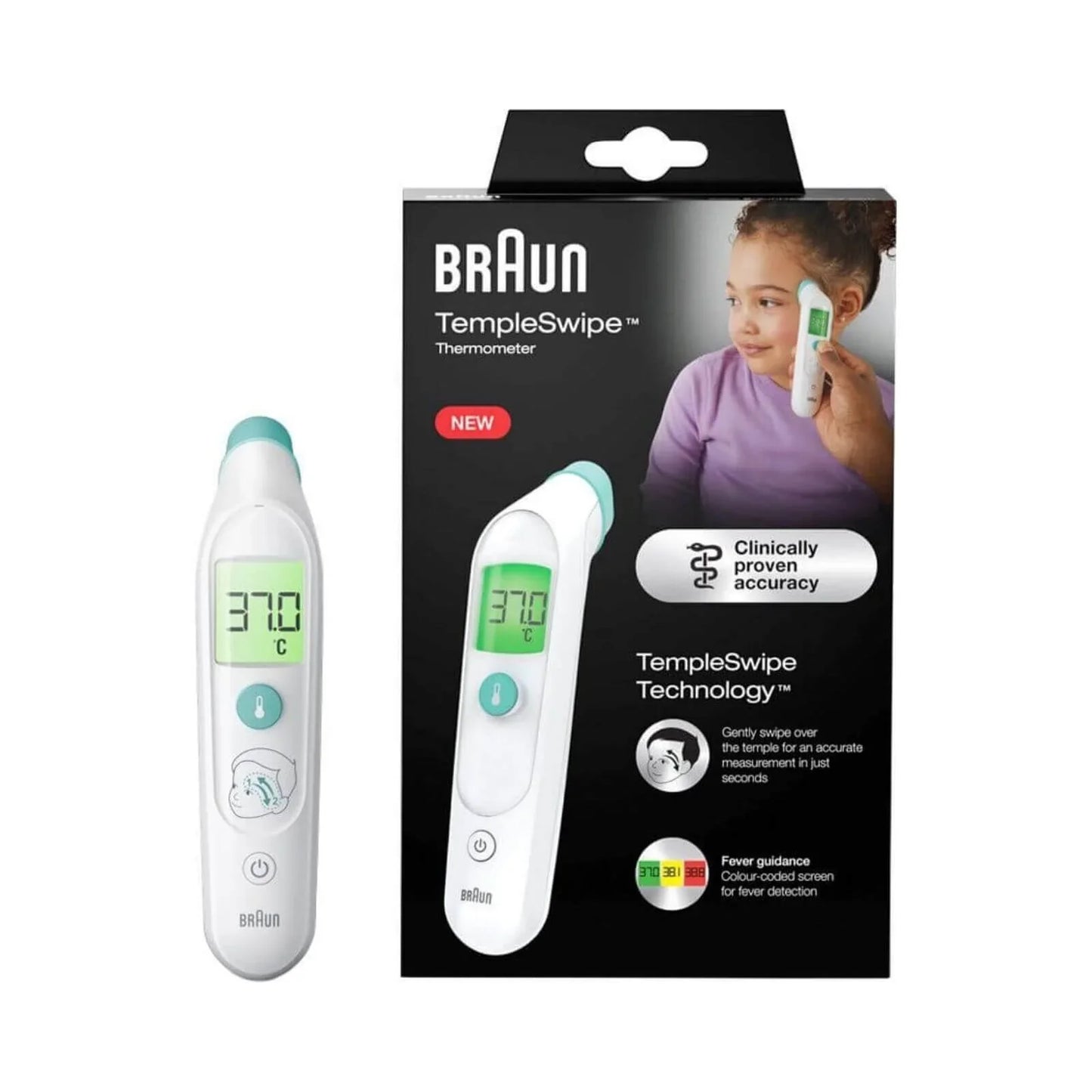 Braun BST200 TempleSwipe Forehead Thermometer