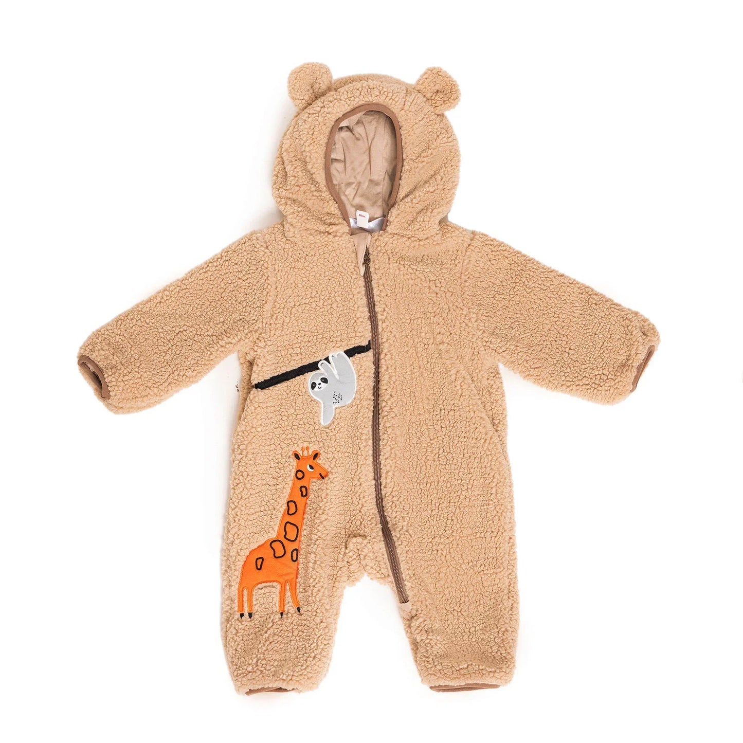 Midimod Newborn Boy Welsoft Jumpsuit - Beige