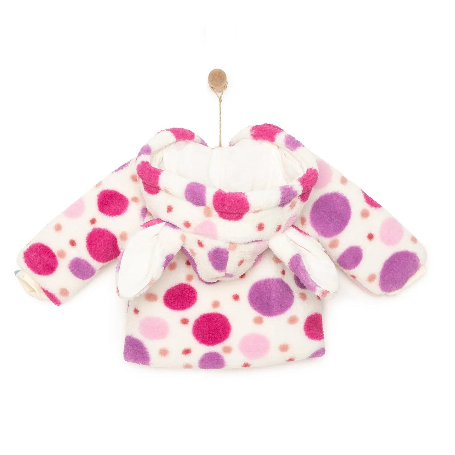 HelloBaby Basic Girl 3D Ears Welsoft Jacket - Rose