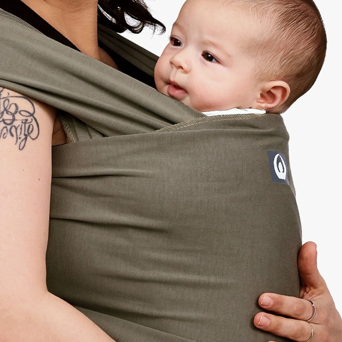 Gaia Carry Stretchy Baby Wrap Pure Tencel - Forest Green