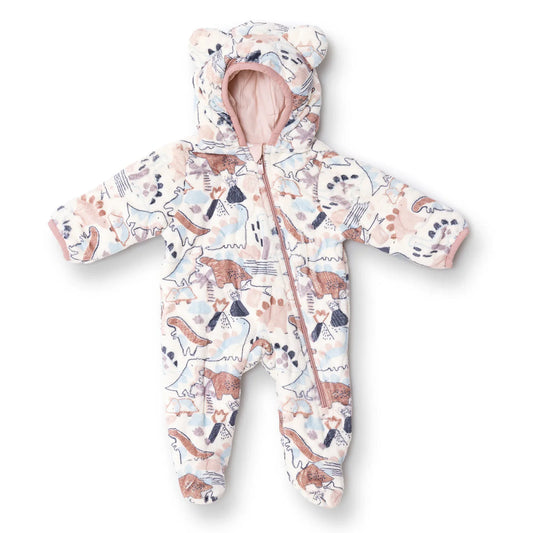 Midimod Newborn Welsoft Footed Jumpsuit - Ecru