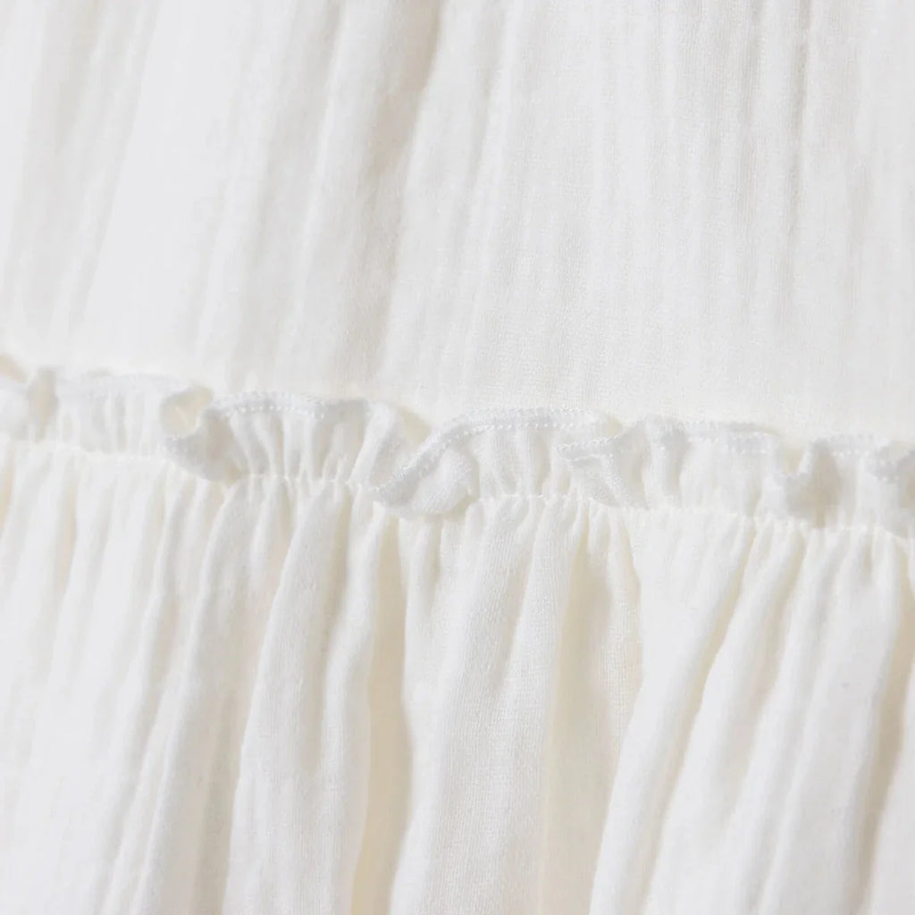 HelloBaby Short Sleeve Muslin Baby Dress (6-9 Months to 4-5 Years)