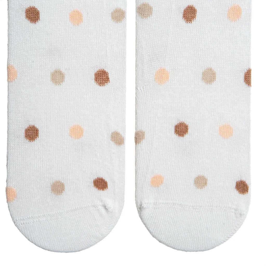 HelloBaby Girls Tights Polka Dot Print - Beige