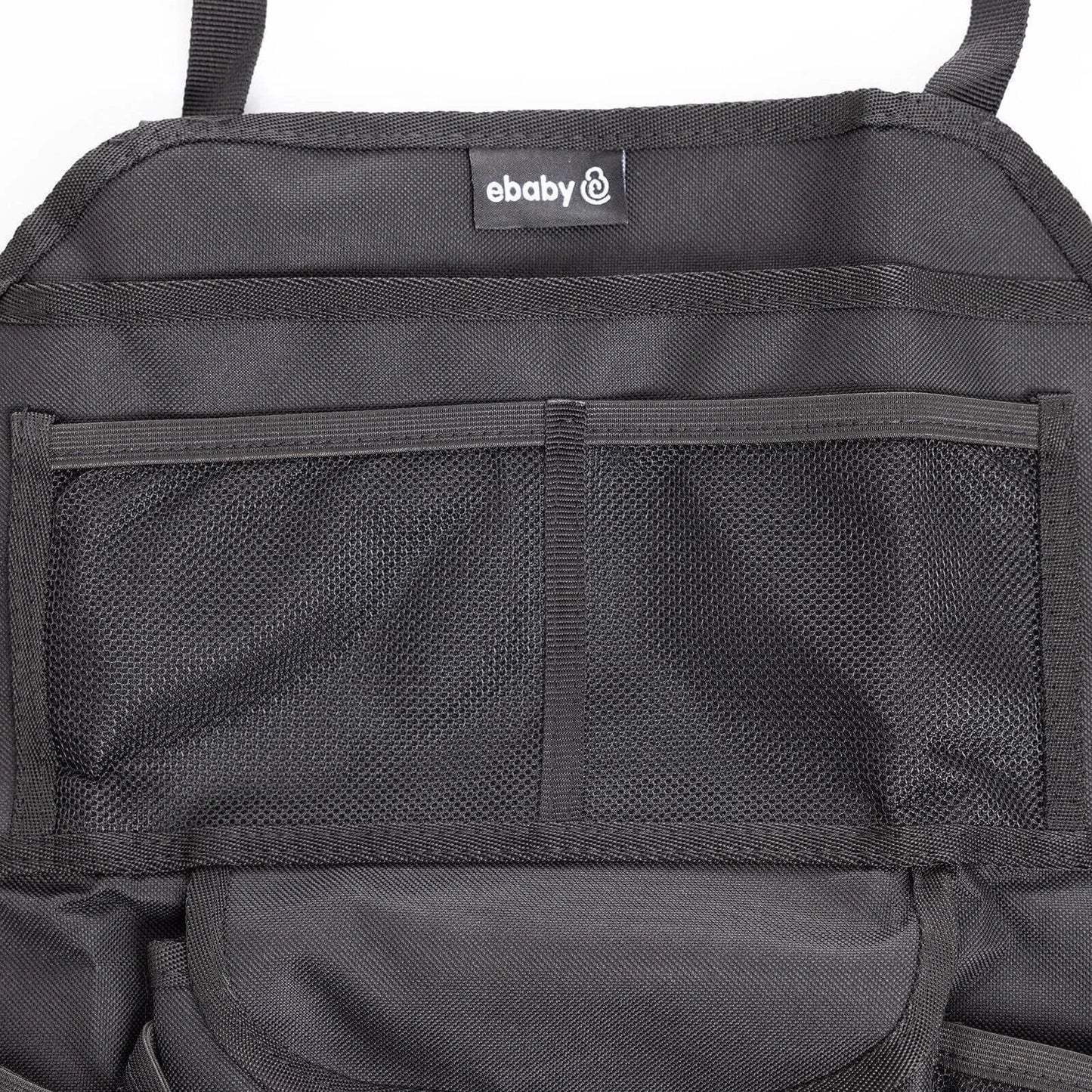 ebaby Plain Backseat Organiser-Black