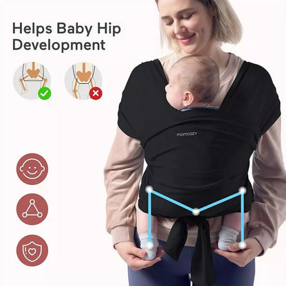 Momcozy Baby Wrap Carrier - Black