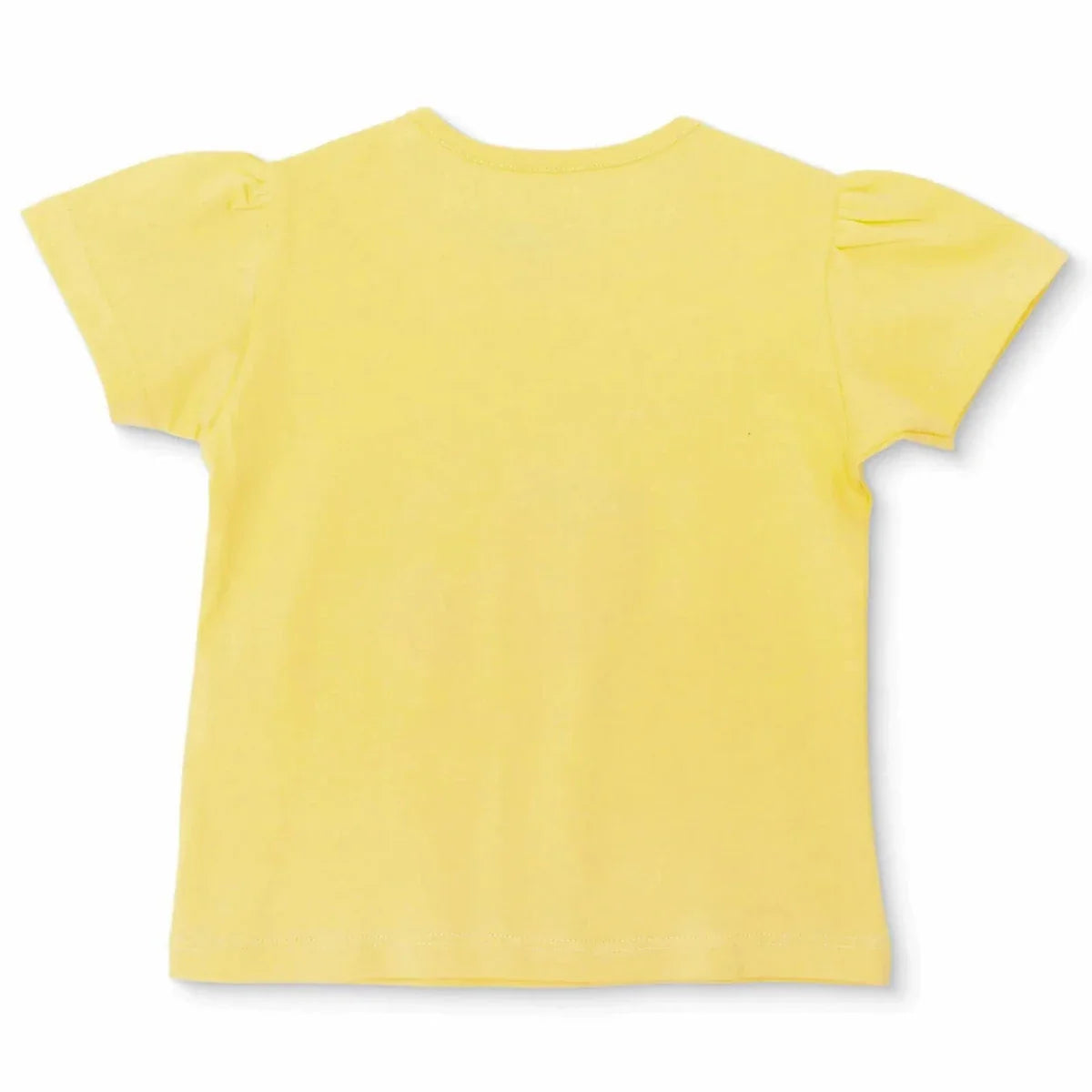 HelloBaby Girls T-shirt Strawberry Print Crew Neck Short Sleeve - Yellow