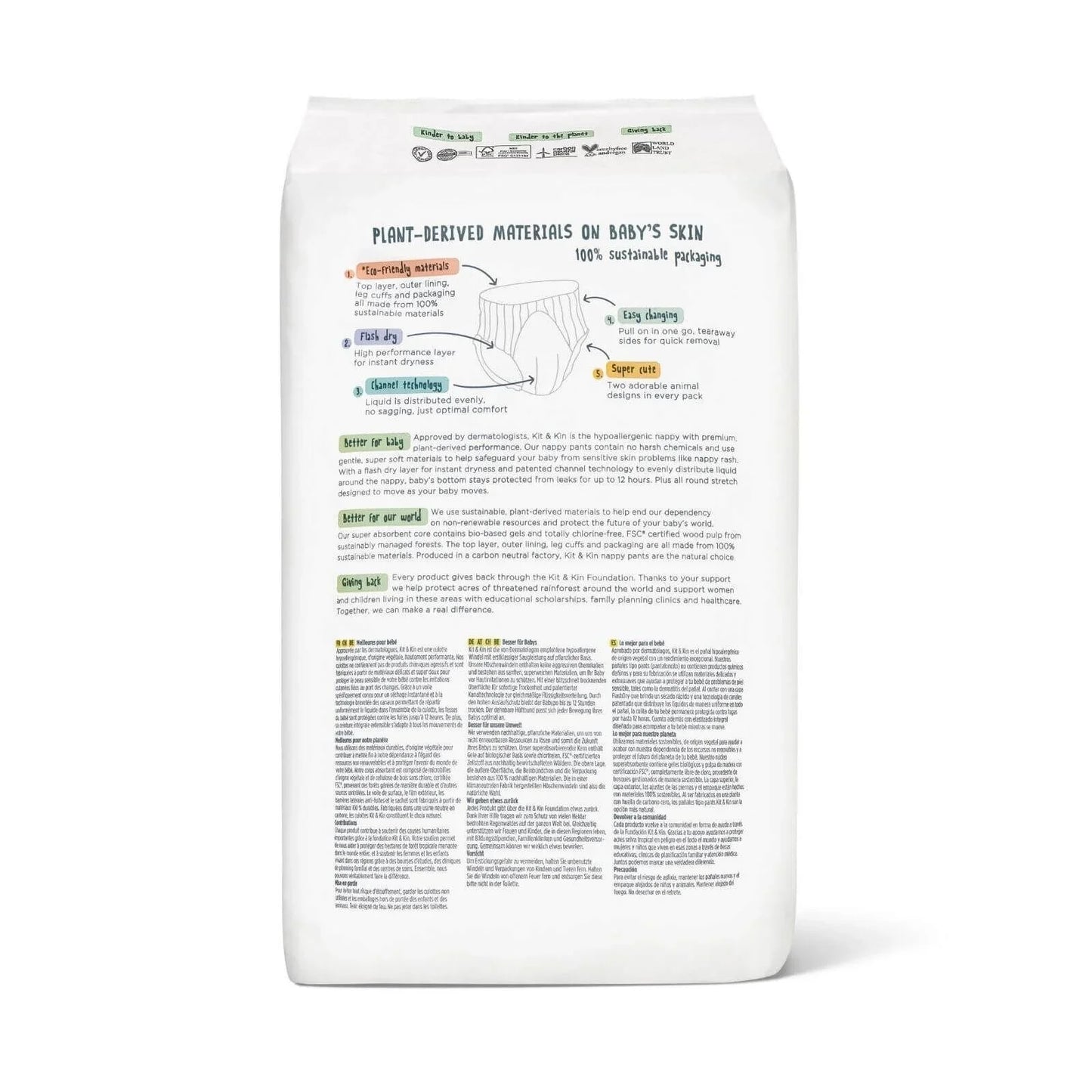 Kit & Kin Pull-Ups Size 8 - 14 nappies