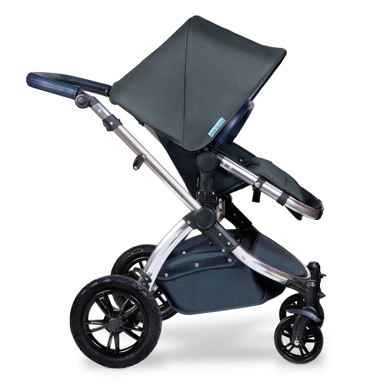 Ickle Bubba Stomp V4 2-in-1 Carrycot & Pushchair - Chrome/Blueberry/Blueberry