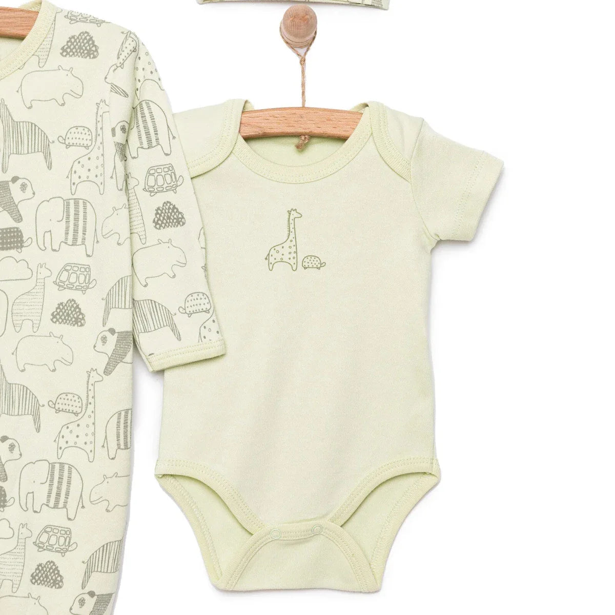 HelloBaby Boy Jumpsuit-Body-Hat - Green