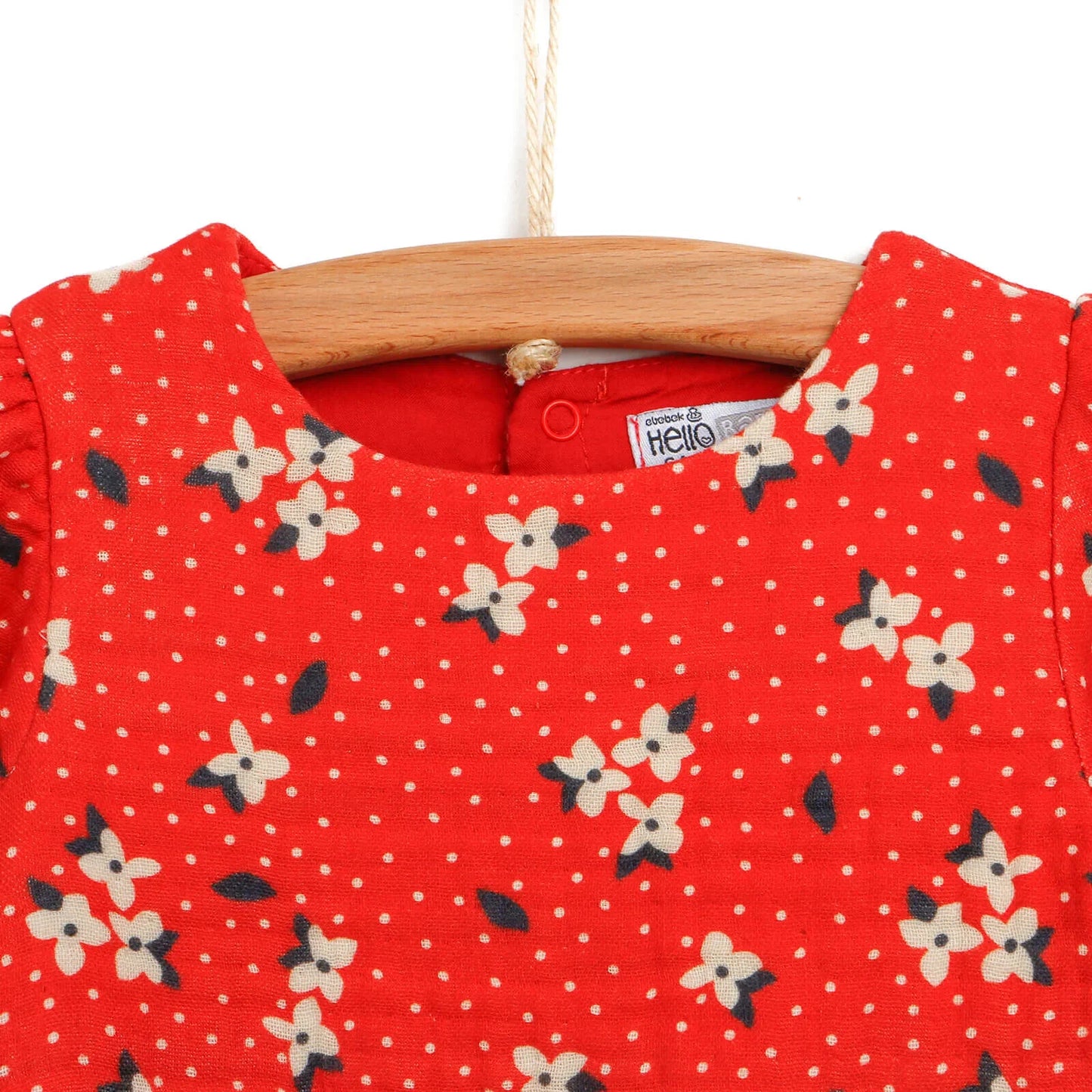 HelloBaby Basic Baby Girl Floral Muslin - Coral