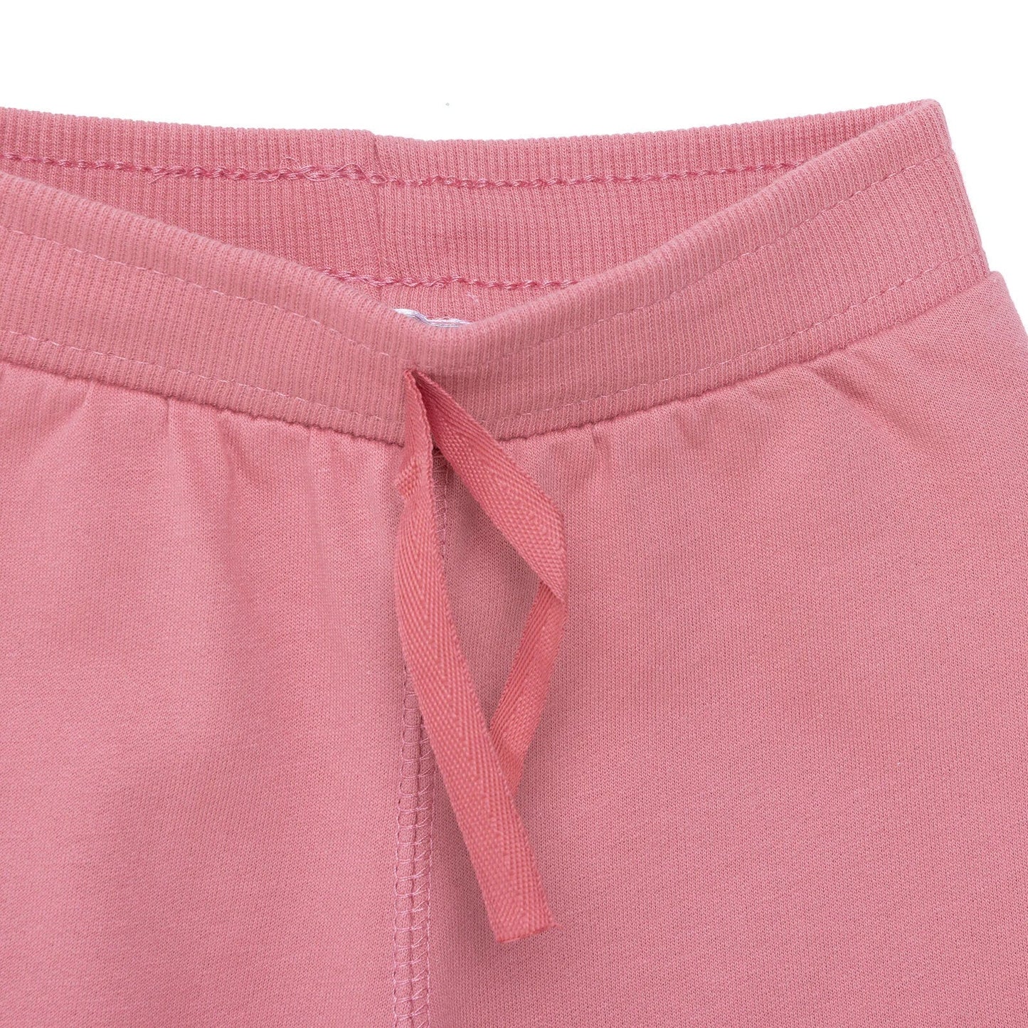 HelloBaby Basic Girl Low Raised Joggers - Light Rose