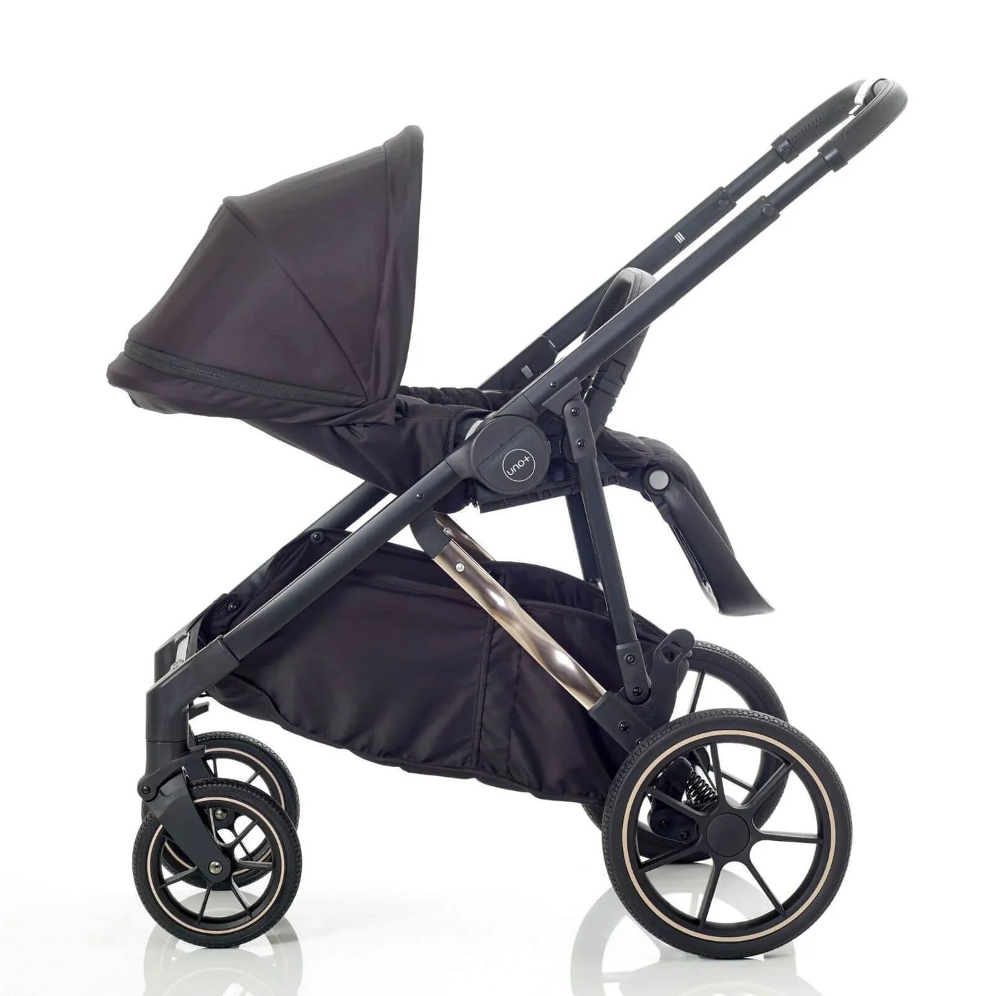 Mee-Go UNO Plus 3-in-1 Travel System - Black/Chrome
