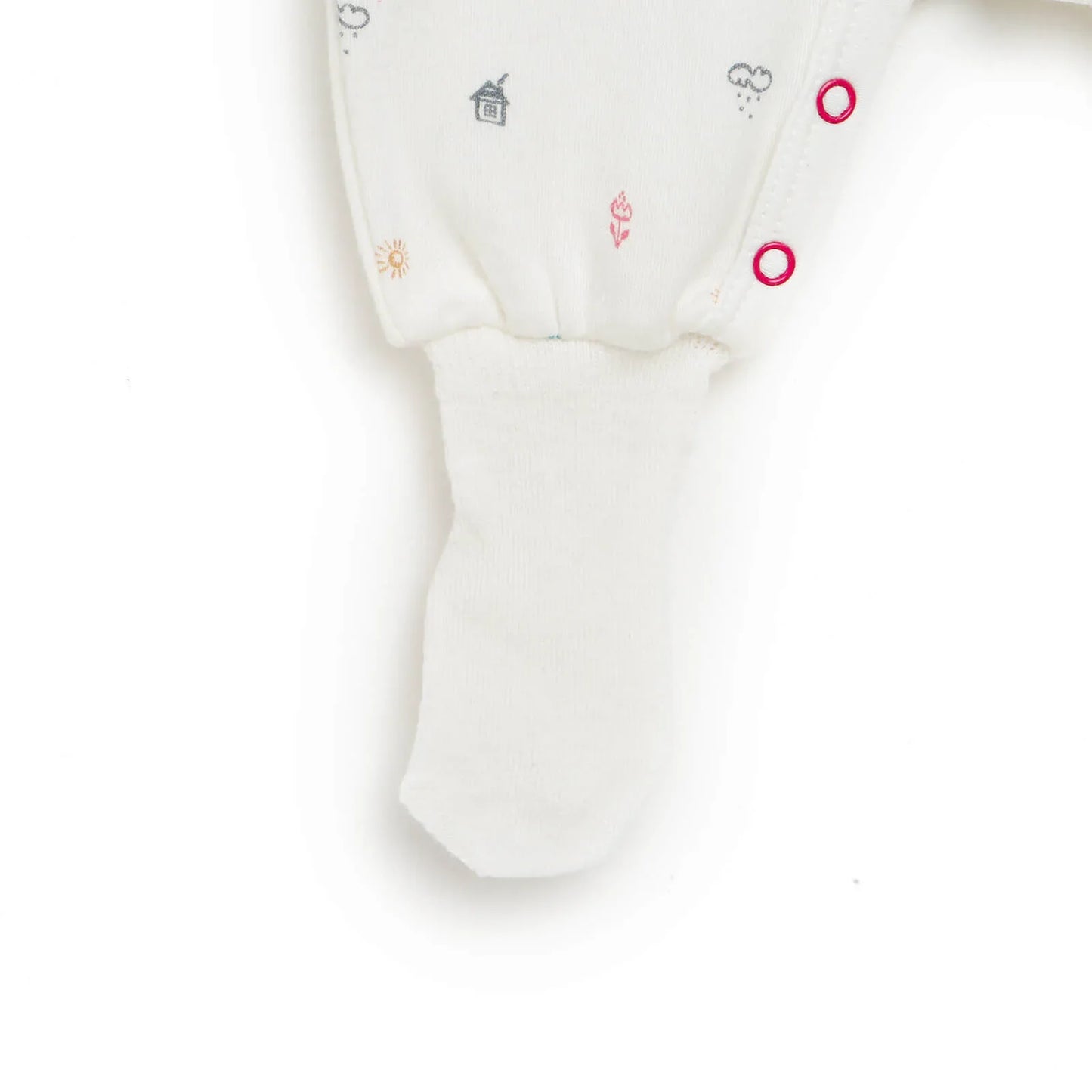 HelloBaby Newborn Baby Girl Footed Jumpsuit - Beige Melange