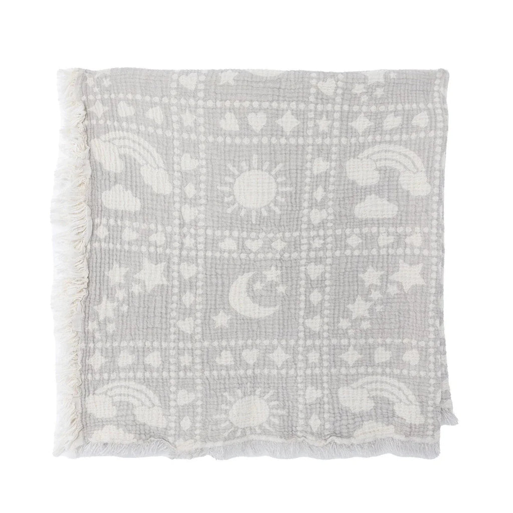 Mollia Sky Print Muslin Baby Blanket (80 x 100 cm)