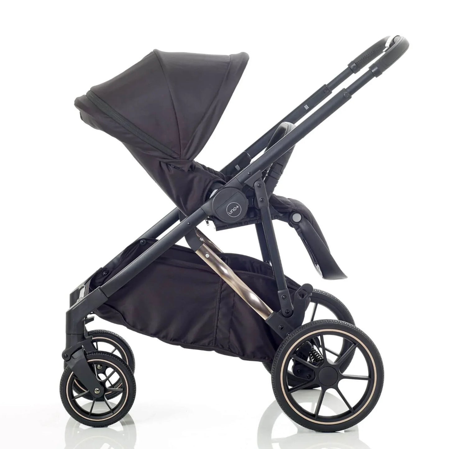 Mee-Go UNO Plus 3-in-1 Travel System - Black/Chrome