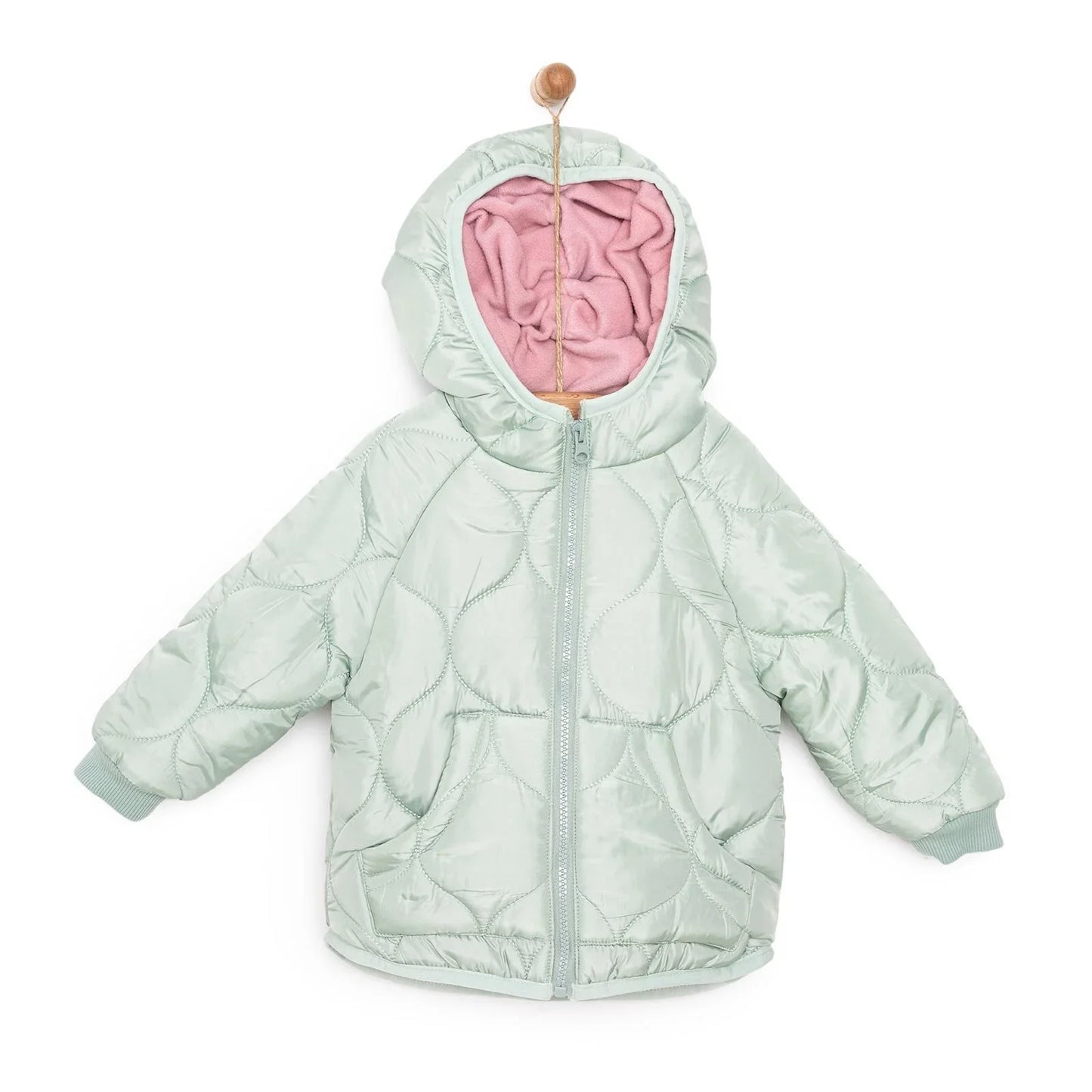 Midimod Basic Girl Quilted Coat - Multicolour