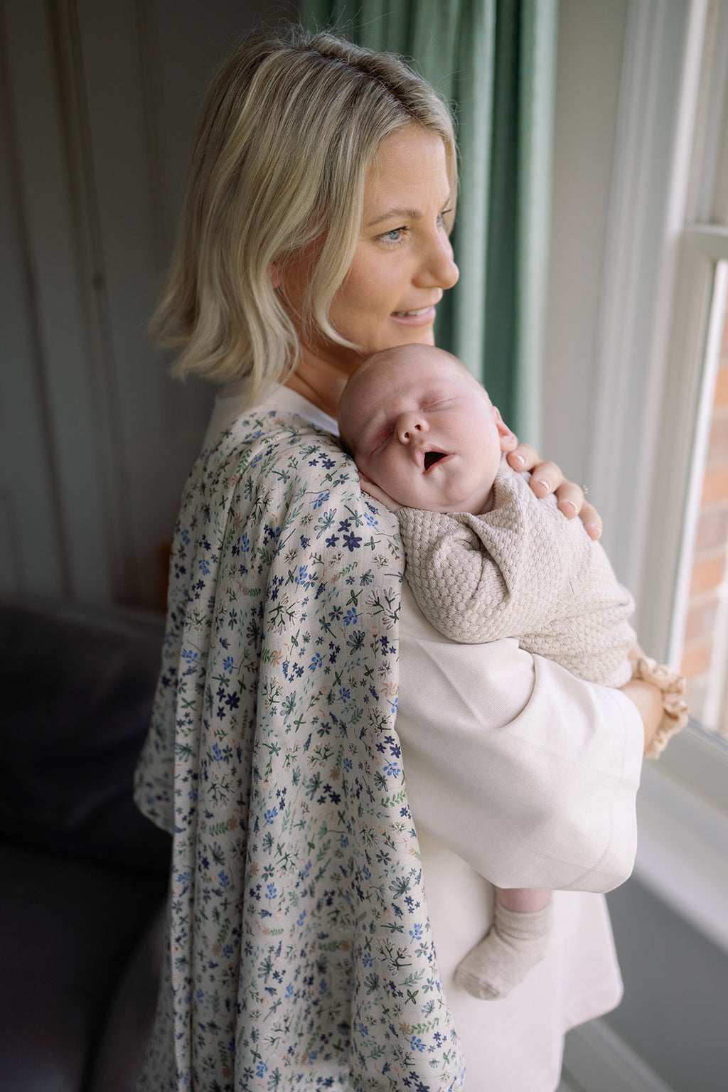Wildflower Large Swaddle Muslin